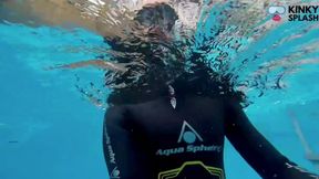 Underwater Wetsuit JOI in My Private Pool
