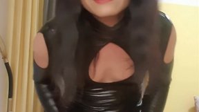 The little one in new black outfits