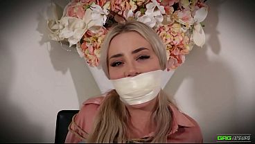 Aubrey - Blonde Cute GND Secretary Tied and Gagged put in Bondage EP 3