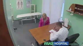 FakeHospital horny doctor gives sexy slim blonde multiple orgasms