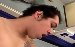 Hot threeway action with a t-girl