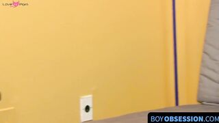 BoyObsession.com - Elijah White's tight asshole stuffing with his sex toy