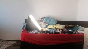 The sexy mother epilates the hair on her legs. Hot amateur couple sensual body oil massage.