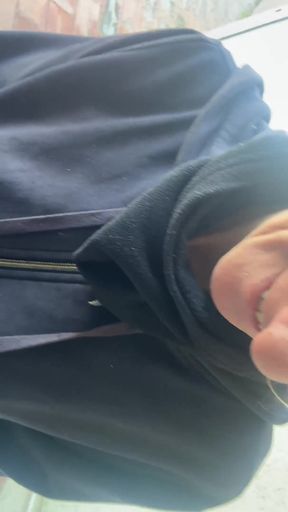 Accidental Homemade Sex with the Neighbour - Blowjob in the Washing Room (pov)