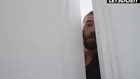 Blonde Angie Lynx & Maid Sapphire Astrea Share Huge Cock - LATINA MILF