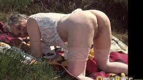 OMAPASS Big breasts and hairy pussises are shown in public
