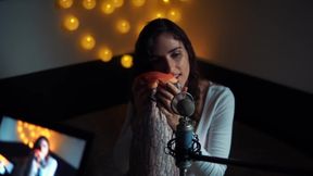 Asmr with Pillow Stroke, Bite, Scratch