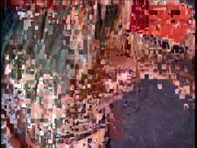 Blonde ladyboy with a hard cock drills dude's ass on the floor