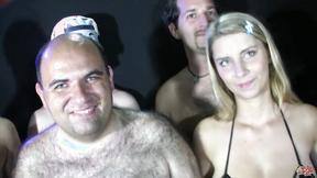”Bukkake Party On Her Heavy Balloons”