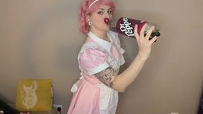 Nurse Joy Try Not to Burp Challenge