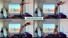 Trampling Perfection - Kortney Olson Gives the Perfect Trampling Experience - Her Slave is Crushed Under Her Massive Muscular Body - UltraHD (MP4)