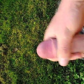 Big outdoor ejaculation