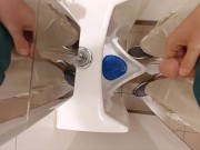 Pissing at a Urinal in a Public Restroom Compilation