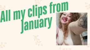 All my videos this month