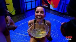 ggg piss olympics - german vs latina slut