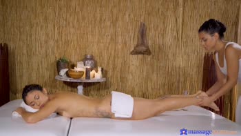 Canela Skin and Jade Presley's Sultry Latina Massage Romance