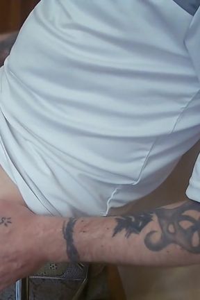 Caught jerking off and helped to cum