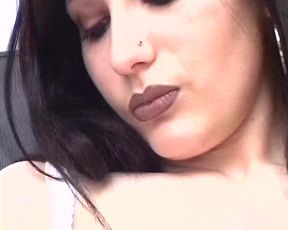 Sexy French whores masturbating in the office