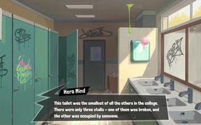 Femboy Futa House Futanari Hentai Game Ep.8 My Roomate Sucked Me in the University Glory Hole!