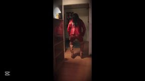 Me in tight pants and leather jacket