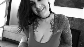 Leaky Pipes - Busty Goth Girl Eats Ass &amp_ Gets Her Tits &amp_ Throat Fucked