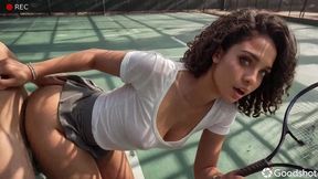 the african girl loves it when she s punished for losing and made to do everything on camera.