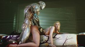 Blonde Scarlet Gets Drilled Hard by Monster Walraider