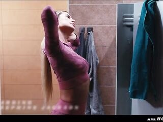 Gym Floozy Hardcore Anal Sex - Zlata Shine Banged With Giant XXL Shemale hentai Knob by Lewd Tgirl