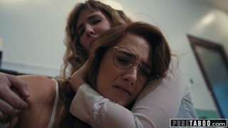 PURE TABOO Lena Paul Creampied By College Friend As Her Wife Siri Dahl Watches