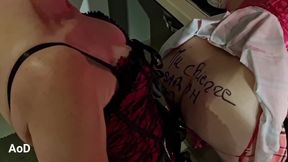 Humiliation, strap-on and deep fisting