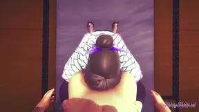Shinobu Takes Every Inch in Hot 3D Blowjob Creampie Glory