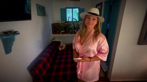Blonde Colombian peasant gets fucked by her boss on the farm