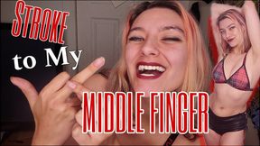 Jerk Off For My Middle Finger Cum Countdown Humiliation WMV