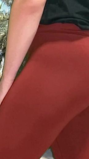 Must-share moment from &quot;Big ass big dick shemale flashing in public in tight see through pants&quot;