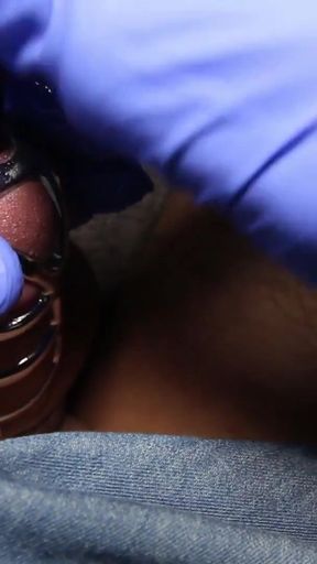 Emotional moment from &quot;hardcore chastity urethral sounding cumshot pov&quot;