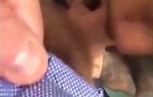 He swallows cum