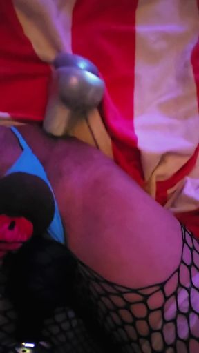 In chastity fucking the sissy worthless cum from clitty