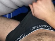 Slut edges for 2 days under the sheets, leaking pre cum