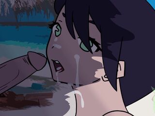 BLOW JOB ON A BEACH WITH SPUNK FLOW END