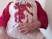 Demon soaks shirt in shower clip.