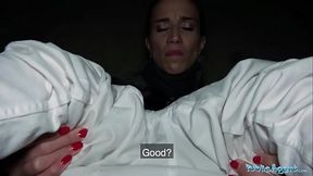 Public Agent Night time outdoor sex at the station