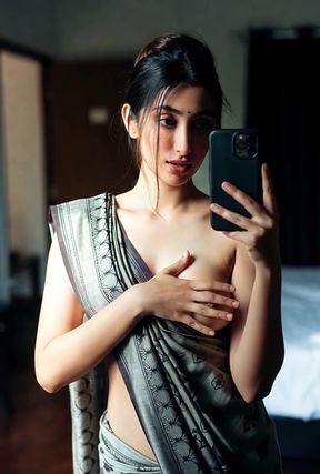 Indian actress in sari