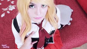 Marin Kitagawa fucks in Bible Black Cosplay