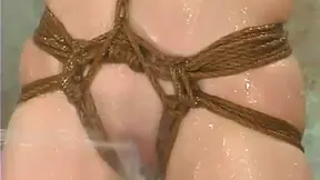 Bound Brooke Gets Stimulating Hydro Therapy Pleasure in Cozy Cellar