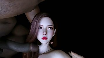 Busty lady gets fucked with double penetration by two BBCs