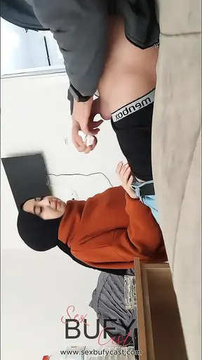 Young hijab Turkish secretary a in the office blowjob and fucking then her in the apartment.