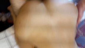 stepmother gives her stepson a blowjob and he cums on her pussy.
