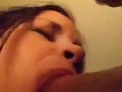 Canadian MILF Gives a Deep Blowjob to Her Neighbor