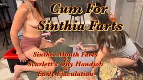 Cum to Sinthia's Mouth Farts!!