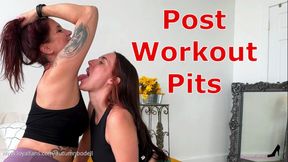 Post Workout Pits - Cadence Luxxx And Autumn Bodell Sweaty Armpit Worship with Armpit Smelling And Armpit Licking